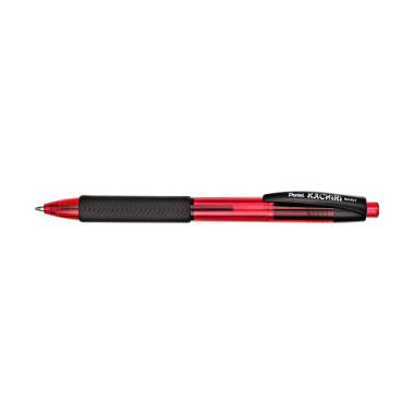 Pentel golyóstoll nyomógombos háromszög fogózóna Kachiri 0,5 mm - piros