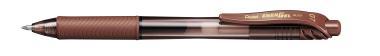 Pentel zselés rollertoll nyomógombos EnerGelX 0,7 mm - barna
