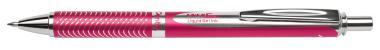 Pentel EnerGel prémium fém nyomógombos rollertoll 0,35 mm piros – fekete tintával + ajándék kék tollbetéttel