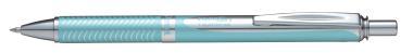 Pentel zselés rollertoll nyomógombos prémium fém EnerGel 0,7 mm aquamarine – fekete tintával + ajándék kék tollbetéttel