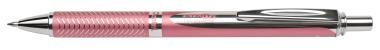 Pentel Energel prémium fém nyomógombos rollertoll 0,35 mm rózsaszín – fekete tintával + ajándék kék tollbetéttel