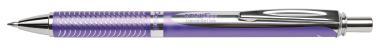Pentel Energel prémium fém nyomógombos rollertoll 0,35 mm lila – fekete tintával + ajándék kék tollbetéttel