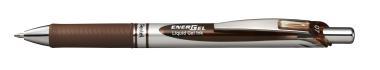 Pentel zselés rollertoll nyomógombos EnerGel 0,7 mm - barna