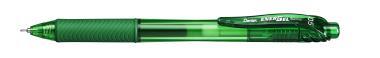 Pentel zselés rollertoll nyomógombos tűhegyű EnerGelX 0,5 mm - zöld