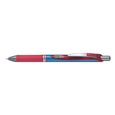 Pentel zselés rollertoll nyomógombos tűhegyű EnerGel 0,5 mm - piros