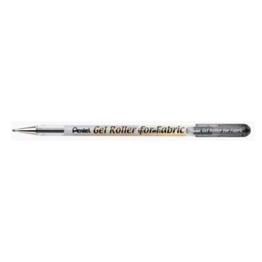 Pentel zselés rollertoll textilre 1,0 mm -  fekete