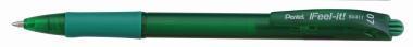 Pentel golyóstoll nyomógombos IFeel-it! 0,7 mm - zöld