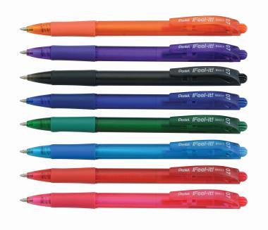 Pentel golyóstoll nyomógombos IFeel-it! 0,7 mm - narancssárga