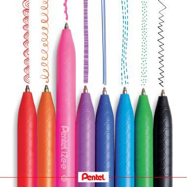 Pentel golyóstoll nyomógombos iZee  0,7 mm - fekete