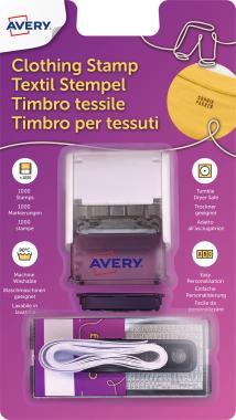 Avery ISKOLAI textil ruhabélyegző - 288 karakter (betűk, számok, jelek)