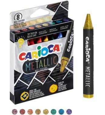 Carioca zsírkréta metál színekben 8 db-os