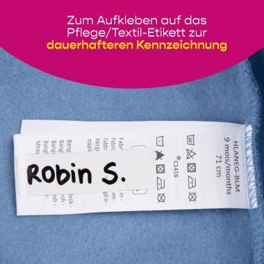 Avery ISKOLAI kézzel írható textil öntapadós címkék – fehér, 90 címke