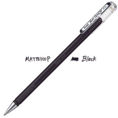 Pentel zselés rollertoll kupakos MATTEHOP 1,0 mm - fekete