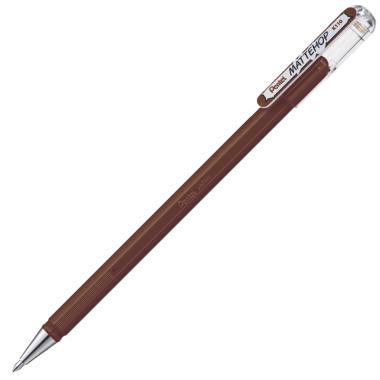 Pentel zselés rollertoll kupakos MATTEHOP 1,0 mm - barna