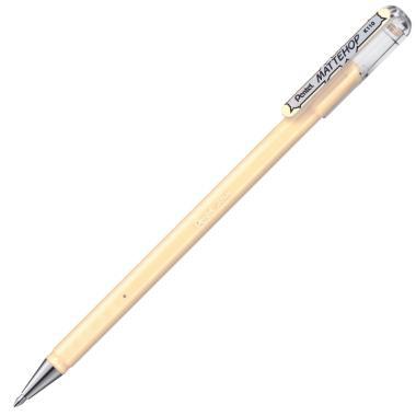 Pentel zselés rollertoll kupakos MATTEHOP 1,0 mm - elefántcsont fehér