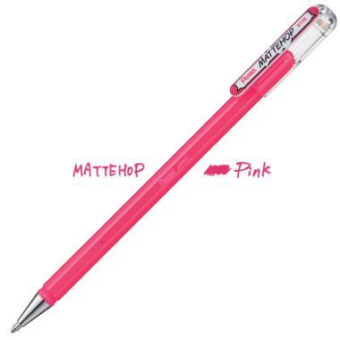 Pentel zselés rollertoll kupakos MATTEHOP 1,0 mm - rózsaszín