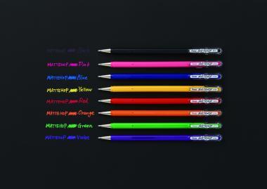 Pentel zselés rollertoll kupakos Neon Mattehop 1,0 mm 96 db-os töltött display, 8 szín x 12 db