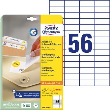 Avery univerzális visszaszedhető címke 52,5 x 21,2 mm