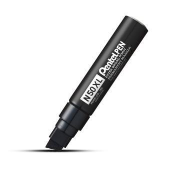 Pentel marker alkoholos vágott hegyű Jumbo 8-15,4 mm írásvastagság - fekete