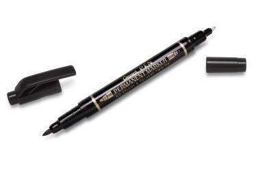 Pentel marker alkoholos kétvégű - fekete