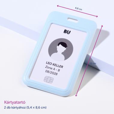 Avery ISKOLAI nyakpánt kártyatartóval - kék