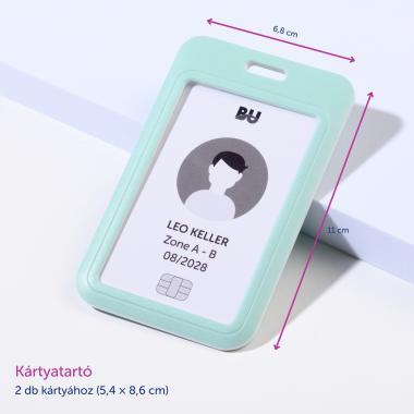 Avery ISKOLAI nyakpánt kártyatartóval - zöld