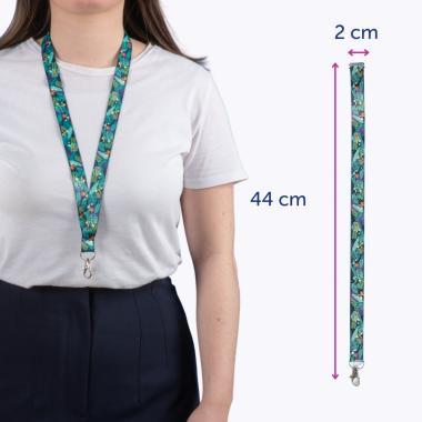 Avery nyakpánt újrahasznosított, 20 x 440 mm, 10 db - trópusi mintás
