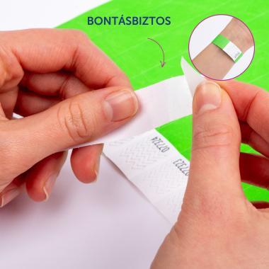 Avery karszalag szakadásbiztos, Tyvek®, 256 × 19 mm, 500 db - zöld