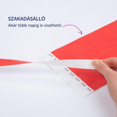 Avery karszalag szakadásbiztos, Tyvek®, 256 × 19 mm, 500 db - piros