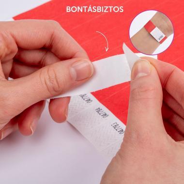 Avery karszalag szakadásbiztos, Tyvek®, 256 × 19 mm, 500 db - piros