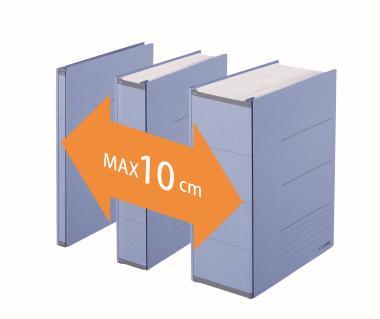 PLUS A4 bővíthető iratrendező ZERO MAX - szürke