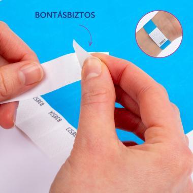 Avery karszalag szakadásbiztos, Tyvek®, 256 × 19 mm, 500 db - kék